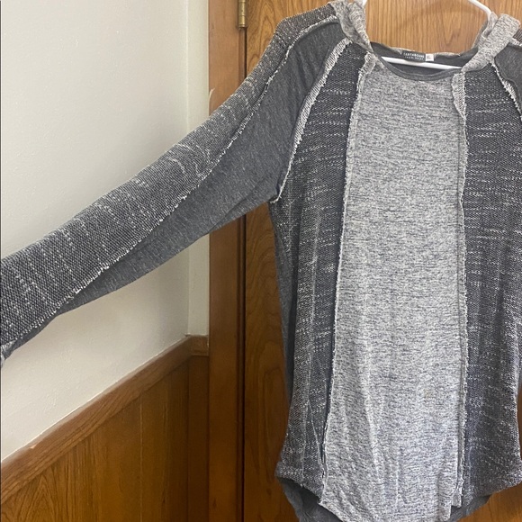 Earthbound Gray Long Sleeve Hooded Top - Picture 3 of 4